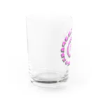 LalaHangeulのはんぐるぐるぐる　鮮やかピンク Water Glass :left