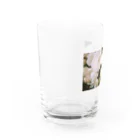 ゆい＠ymemilの白バラ Water Glass :left