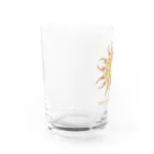 Tribal 70 Designの太陽＋花 Water Glass :left