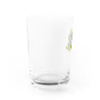 ★開運！「招き猫」LANDの◎幸福！ツイン招き猫◎ Water Glass :left