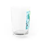 志瓜のSUZURIの楽器と蛙 Water Glass :left