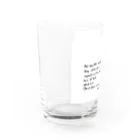 主はぶどうの木の紫のバラ Water Glass :left