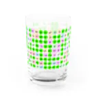 LalaHangeulのかなだらまばさ　グリーン(透過バージョン) Water Glass :left