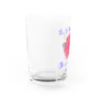 お花の双葉の濃いピンクカーネーション(花言葉) Water Glass :left