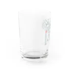 33asahiの駅のホームが好きなトラ猫トラにゃん Water Glass :left