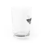 mini4goodのmini4goodロゴブラック Water Glass :left