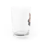 小鳥と映画館の茶トラ くぅちゃん ザビエルバージョン Water Glass :left