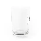 白メガネのクロのほくとくん Water Glass :left