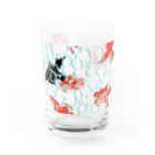 茶屋の揺らぐ金魚のグラス Water Glass :left
