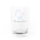 ひのいろ研究室　購買部のアガパンサス：恋の訪れ Water Glass :left