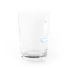 comet-yの白文鳥ワンポイント Water Glass :left