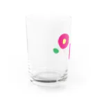 kozukuzukzの椿（濃ピンクふたつ） Water Glass :left