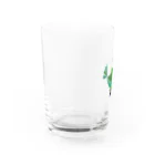 チノサーフアートのPeace pirates green  Water Glass :left