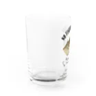 猫と釣り人のKAWAHAGI_EB_2CW Water Glass :left