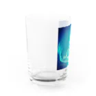 御心.ismの龍神COLOR碧 Water Glass :left