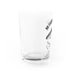 猫と釣り人のHIRAMASA_EB_1CW Water Glass :left