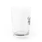 夢める工房の崇拝(モノクロ) Water Glass :left