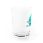 まむらさきのブルー Water Glass :left