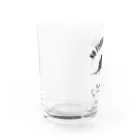 猫と釣り人のBASHOUKAJIKI_EB_2CW Water Glass :left