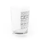 puikkoのノルディック柄　猫2 Water Glass :left