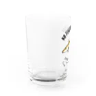 猫と釣り人のSHIROGISU_EB_1CW Water Glass :left