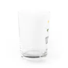 L_arctoaのカマキリの昼と夜の複眼（絵文字、背景透過ver） Water Glass :left