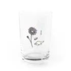 おんまゆずの花柄ツインズ Water Glass :left