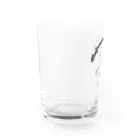 magao-nekoの白いもふもふネコ Water Glass :left