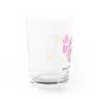 “すずめのおみせ” SUZURI店のアマビエりんちゃん「疫病退散」 Water Glass :left