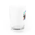 ちゃらりんこＳＨＯＰ🤟とっしーたいちょーofficialのちゃらりんこグラス(team toshibo) Water Glass :left