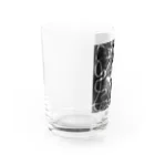 卍鮭＾ゑ＾鮭卍の黒よだれ Water Glass :left