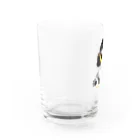 ごまいちの【Lucy】パピコタイプ黒文字 Water Glass :left