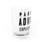 DRIPPEDのPARENTAL ADVISORY-ペアレンタル アドバイザリー-文字のみロゴTシャツ Water Glass :left