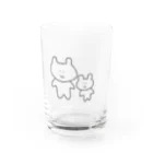 ユイの研究室のくま親子コップ Water Glass :left