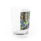 かつてのかとうの森の青うさぎ Water Glass :left