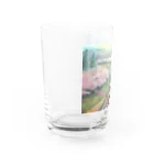 志瓜のSUZURIの桜の海 Water Glass :left