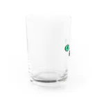 まつだあゆのすずりのねこグラス・みどり Water Glass :left
