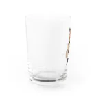ワラビーグッズ屋さんの草を食べるワラビーさん Water Glass :left