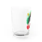 保護猫ベニとハクのベニだっちゃ❗ Water Glass :left