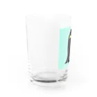 モユズの歯磨きペンギン　コップ　青 Water Glass :left