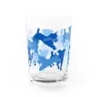 ケパ家のジャックのカモフラグラス(青) Water Glass :left