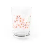 kawacocoの桜グラス グラス左面