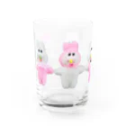 むにゅの手つなぎぴんくちゃんズ Water Glass :left