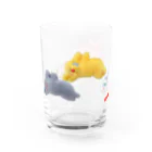 むにゅの飛び交いぴょ〜んちゃんズ Water Glass :left