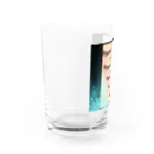 Ｍ✧Ｌｏｖｅｌｏ（エム・ラヴロ）の赤いくちびる💋 Water Glass :left