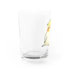 *KAKAPO*の*KAKAPO*のふんわりオカメインコちゃん(るちの) Water Glass :left