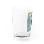 世界の絵画アートグッズのハワード・パイル 《春・桜の木の下で》 Water Glass :left