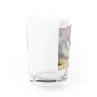 釉薬(ゆうやく)の目眩く夜空 Water Glass :left