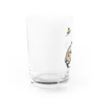 まつり猫ショップのあくび猫さん Water Glass :left