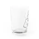 弁慶の陽だまり家のサックス弁慶モノクロ Water Glass :left
